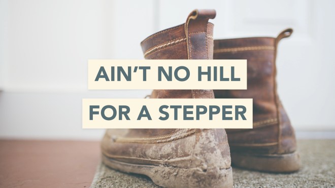 Ain’t no hill for a stepper.