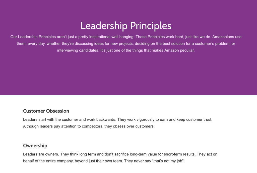 Amazon’s Leadership Principles – The Full Stack Leader